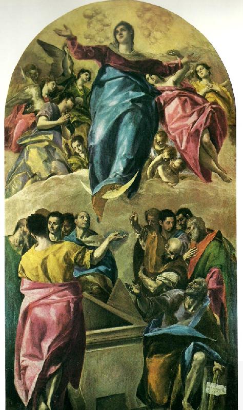 El Greco assumption of the virgin oil painting picture
